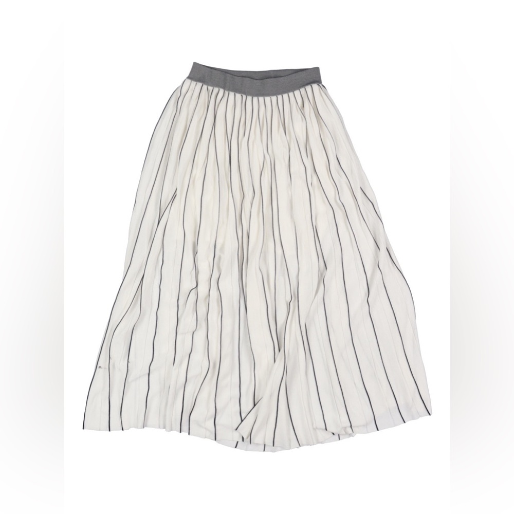 Mo&Co. Edition long knitted pleated skirt